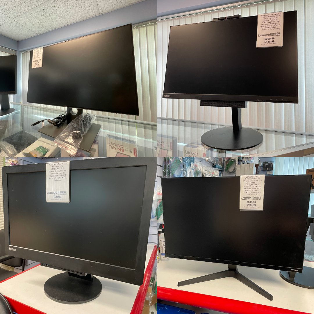 tte_ca's tweet photo. Need a new monitor set-up? Look no further, we have many options available at good prices. Stop by today!
#TTE #TheTrailingEdge #Computers #Monitors #BacktoSchool https://t.co/CKroo249lx
