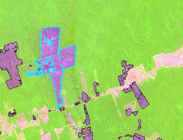 Sonaira Silva (@silva_sonaira) on Twitter photo Mapeamento muito rápido, imagens de 1 semana atras, da região que mais esta queimando na Amazônia 
já ultrapassa mais 160 mil ha de queimadas e mais de 4 mil de incêndios florestais (fogo na florestais)
o maior poligonos identificado tem mais de 7 mil ha (um único poligono) Mapeamento muito rápido, imagens de 1 semana atras, da região que mais esta queimando na Amazônia 
já ultrapassa mais 160 mil ha de queimadas e mais de 4 mil de incêndios florestais (fogo na florestais)
o maior poligonos identificado tem mais de 7 mil ha (um único poligono)