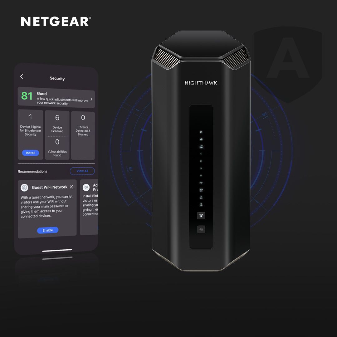 NETGEAR_UKI's tweet image. Level up your home network&apos;s security with Netgear Armor. Block malware, prevent intrusions, and enjoy uninterrupted fun in your digital domain.

Learn more: buff.ly/3GjuXKJ 

#NETGEARArmor #NETGEAR #App #CyberSecurity #Internet #Streaming #SmartHome