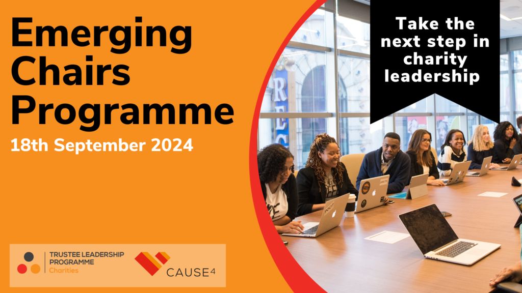 🔔 It's less than a month until our next Emerging Chairs Programme 🔔

And to boost accessibility, we're offering a summer discount of 20%!

The perfect course for existing chairs and aspiring trustees, use code 20TRUSTEE to access your reduced ticket.

➡️ rebrand.ly/ECP0924