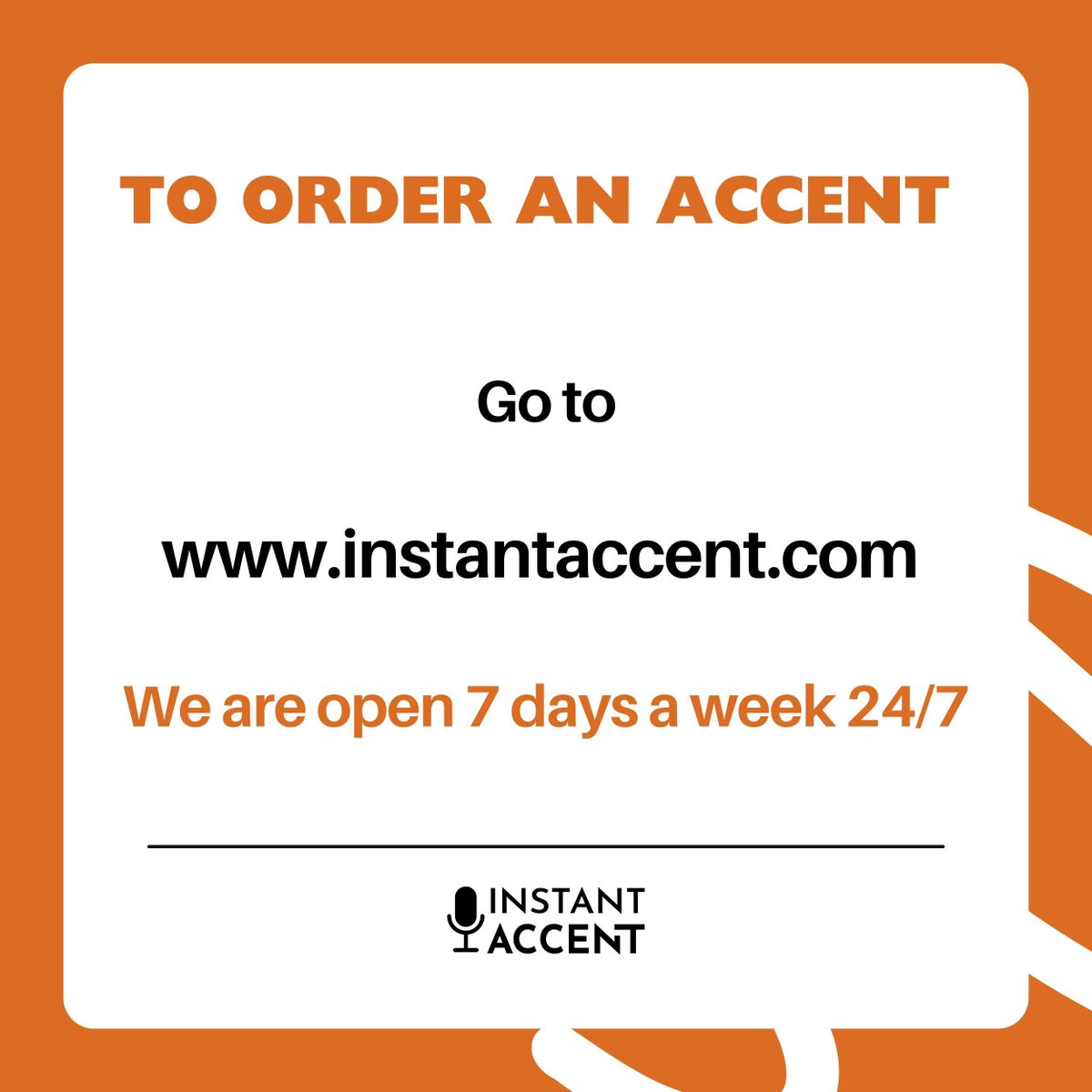 🌟 Hey new followers! 🌟 We’re Instant Accent, and we’re on a mission to make accent prep easy, fun, and super accessible. We believe in more representation and accent authenticity on every screen, stage, and radio out there! 🎭🎙️

buff.ly/3IaaHvm #Accents #Auditions