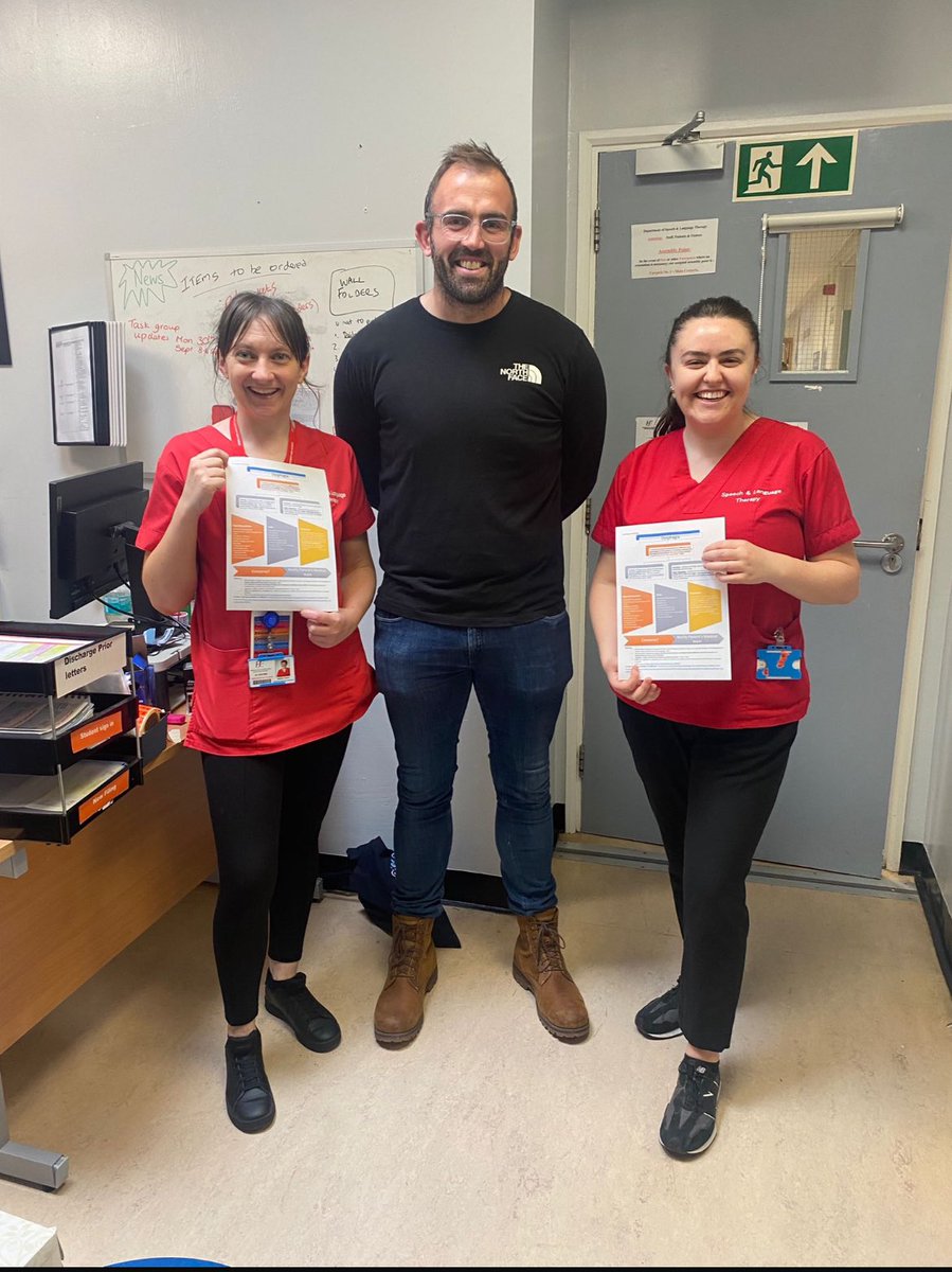 CUH_SLT (@slt_cuh) on Twitter photo Well done to our SLT staff grades <a href="/CUH_Cork/">Cork University Hospitals</a> on a successful day of ward based dysphagia training with nursing & HCA colleagues across the house.
Thank you to <a href="/cullinane2003/">Brendan Cullinane RD</a> <a href="/Nutricia/">Nutricia</a> for your reliable support on these days
#GoTeamSLT πͺπ»ππ»πͺπ» Well done to our SLT staff grades <a href="/CUH_Cork/">Cork University Hospitals</a> on a successful day of ward based dysphagia training with nursing & HCA colleagues across the house.
Thank you to <a href="/cullinane2003/">Brendan Cullinane RD</a> <a href="/Nutricia/">Nutricia</a> for your reliable support on these days
#GoTeamSLT πͺπ»ππ»πͺπ»