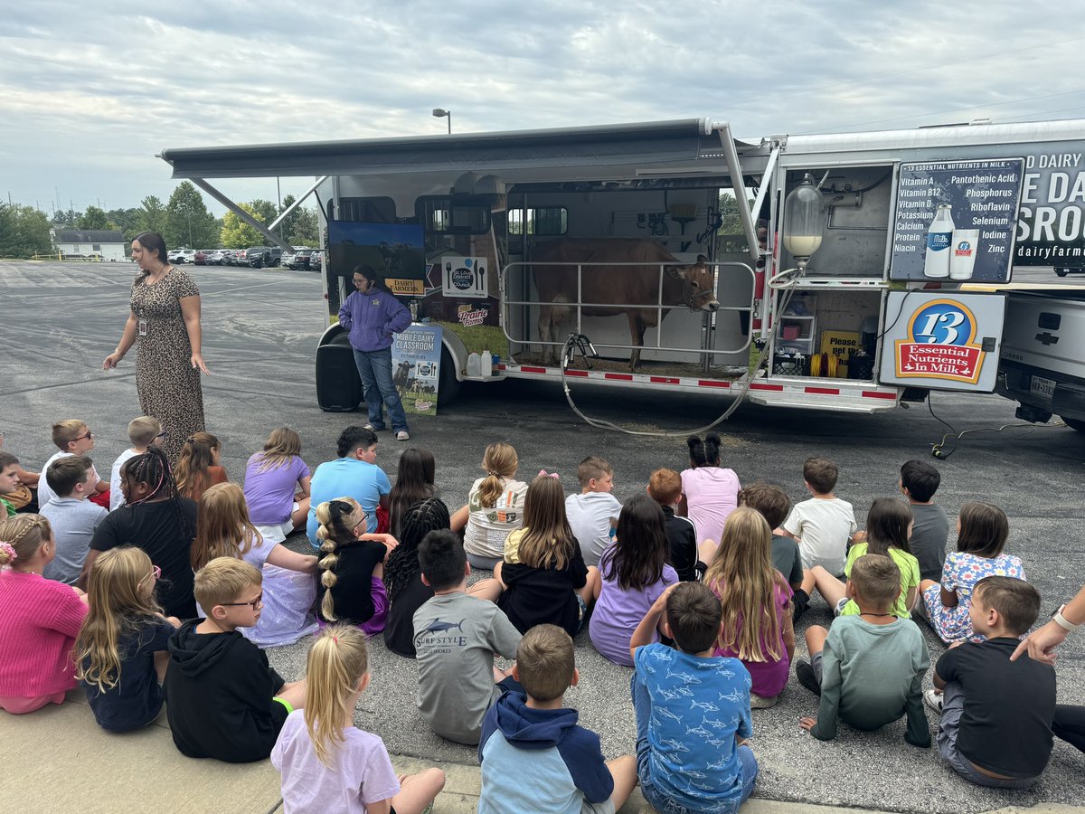 Thank you to the St. Louis District Dairy Council for coming to talk to our students about dairy cows!