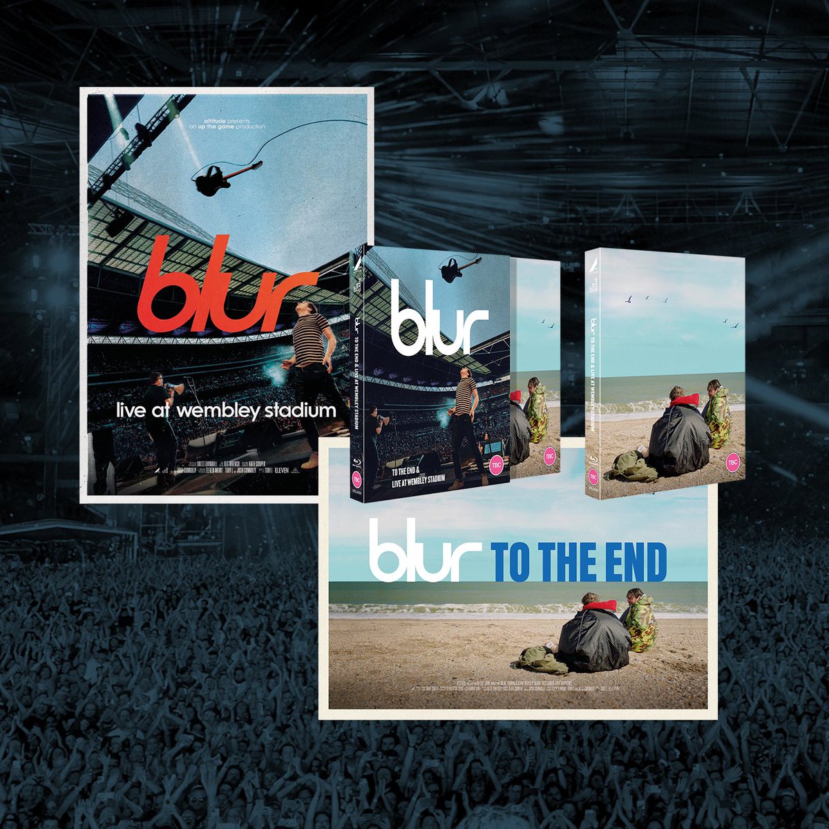 blurofficial's tweet image. The film bundle ‘blur: To The End' &amp;amp; 'Live At Wembley Stadium' will be released on DVD and Blu Ray on 30th September 2024. Now available to pre-order. 

blur.lnk.to/DVDBundles