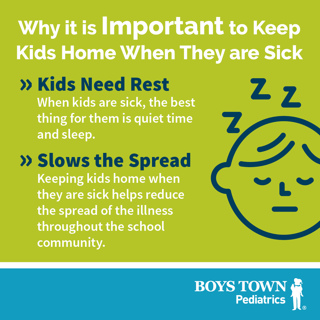 BoysTownPeds's tweet image. Now that school is in full swing, so is the "back-to-school bug." 🦠 Use these guidelines to help determine whether your child should stay home from school.
Save our Same Day Pediatrics number into your phone for days like this: 
(531) 355-7425.
#SickDay #SameDayPediatrics