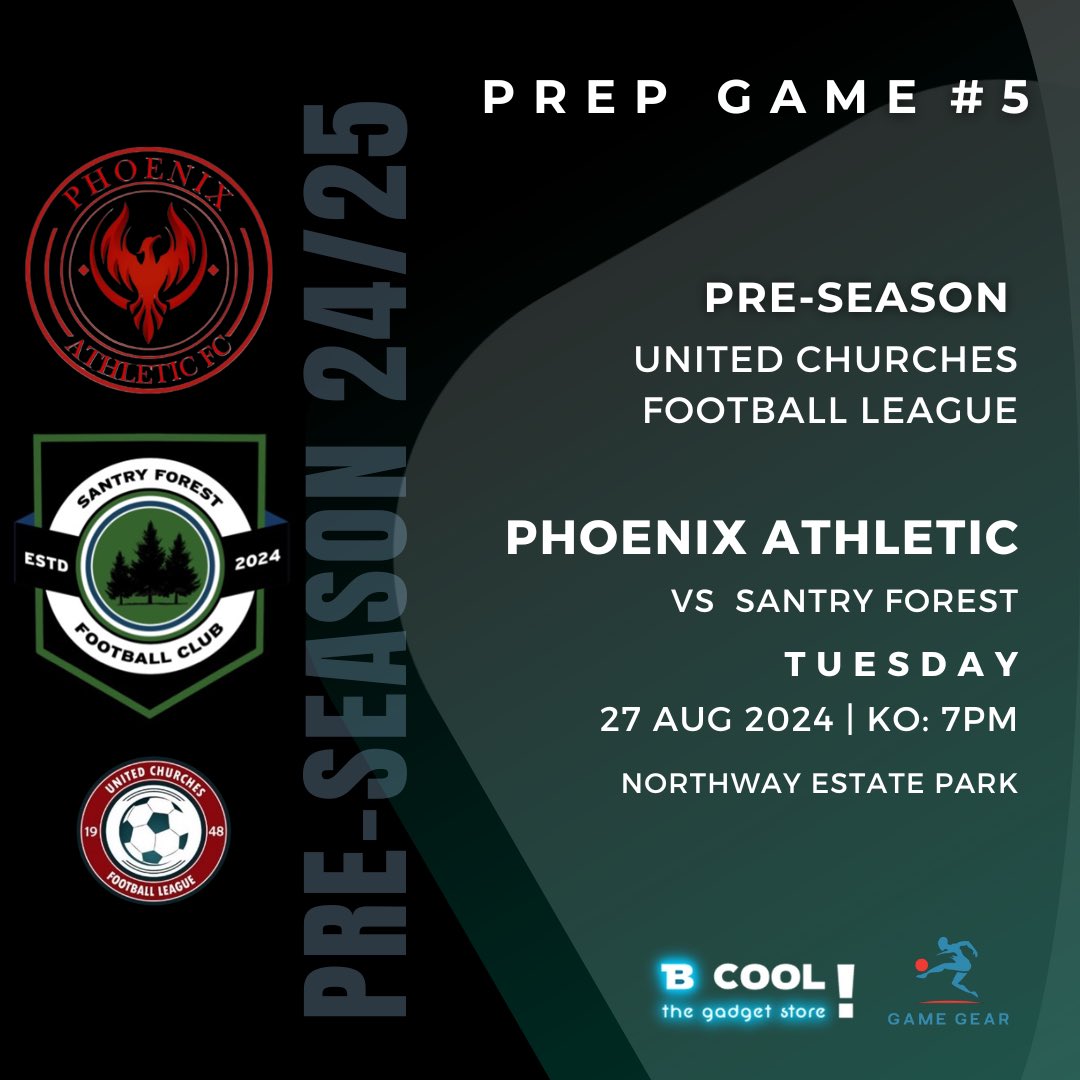 One last warm-up game with newly formed #santryforestfc ahead of the <a href="/UCFL_/">United Churches Football League</a> 24/25 season. With a handful of ex-PAFC players, this friendly has the makings of one very interesting game. Ko is 7pm next Tues 27th Aug, Northway Estate Park (Finglas). #upthephoenix