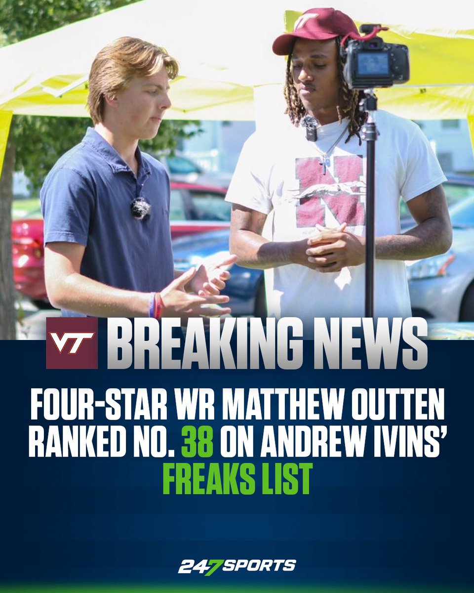 4⭐️ WR Matthew Outten ranked No. 38 on Andrew Ivins’ Freaks List

Full List: 247sports.com/longformarticl…
