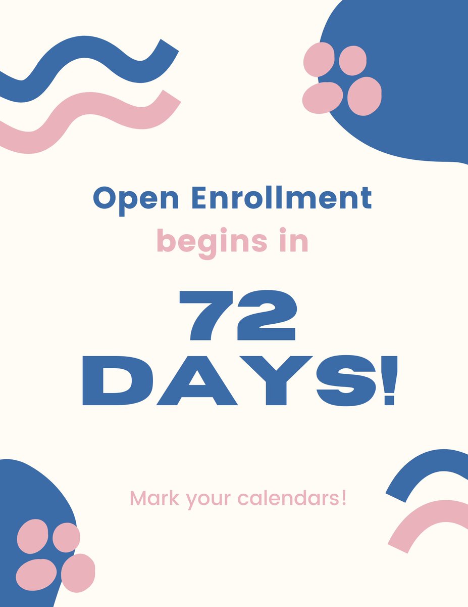 Open Enrollment begins on November 1st! Mark your calendars and make sure you and your family's health is covered for the next year.
#OpenEnrollment #healthinsurance #healthcare #AffordableCareAct #affordablehealthcare