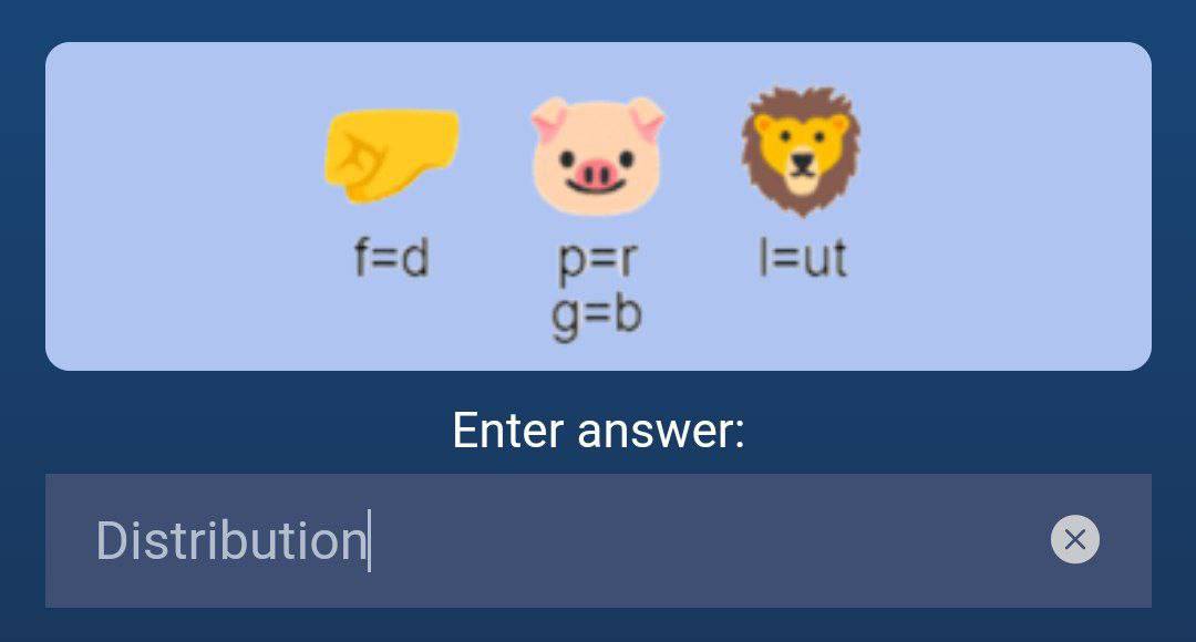 ListingGiveaway's tweet image. X Empire Rebus of the Day - August 21 

Rebus: distribution
#XEmpire #rebus #tap2