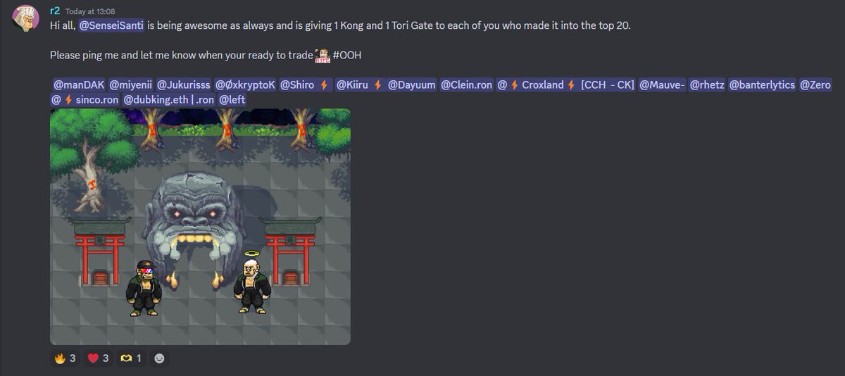 Huge shoutout to <a href="/SenseiSantii/">Santi</a> for this!

CK #1! Best community out there.

#OOH 🍌