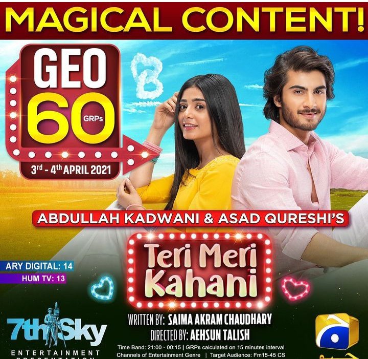 MehakSattar2's tweet photo. He already made his fan base strong 🙂
But bcz of channel greedy ness look what is coming
His telefilms Grps
And jhoom trp was highest on its starting 😎
#HaroomKadwani #Ishqhua #Jhoom #TeriMeriKahani #Ruposh https://t.co/s3eRH1EaV2