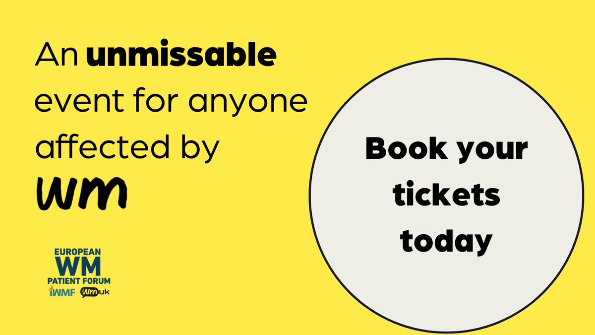 With exclusive sessions, the chance to ask world-leading experts questions, and the opportunity to have the first look at our new myWM app, the European WM Pateitn Forum is unmissable for anyone affected by WM. Book your tickets to reserve your spot today: bit.ly/3VJHPAD