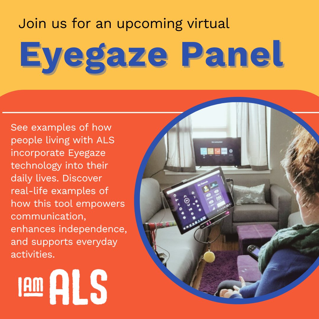Dr_Hardin's tweet photo. EyeGaze technology allows people living with ALS the opportunity to continue to communicate, create, and retain independence through the use of their eyes. Join us on 8/22/24 6:30pm ET to learn more. Sign up here https://t.co/vPSIPQGLuG https://t.co/R1IKz4IF9u