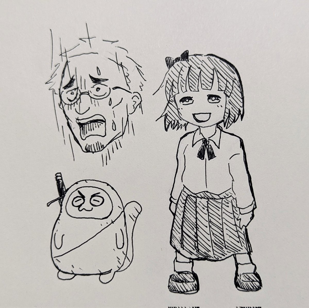 吸血鬼すぐ死ぬの推しキャラです
アニメ未登場のアルコちゃんとタマシングおじさん 