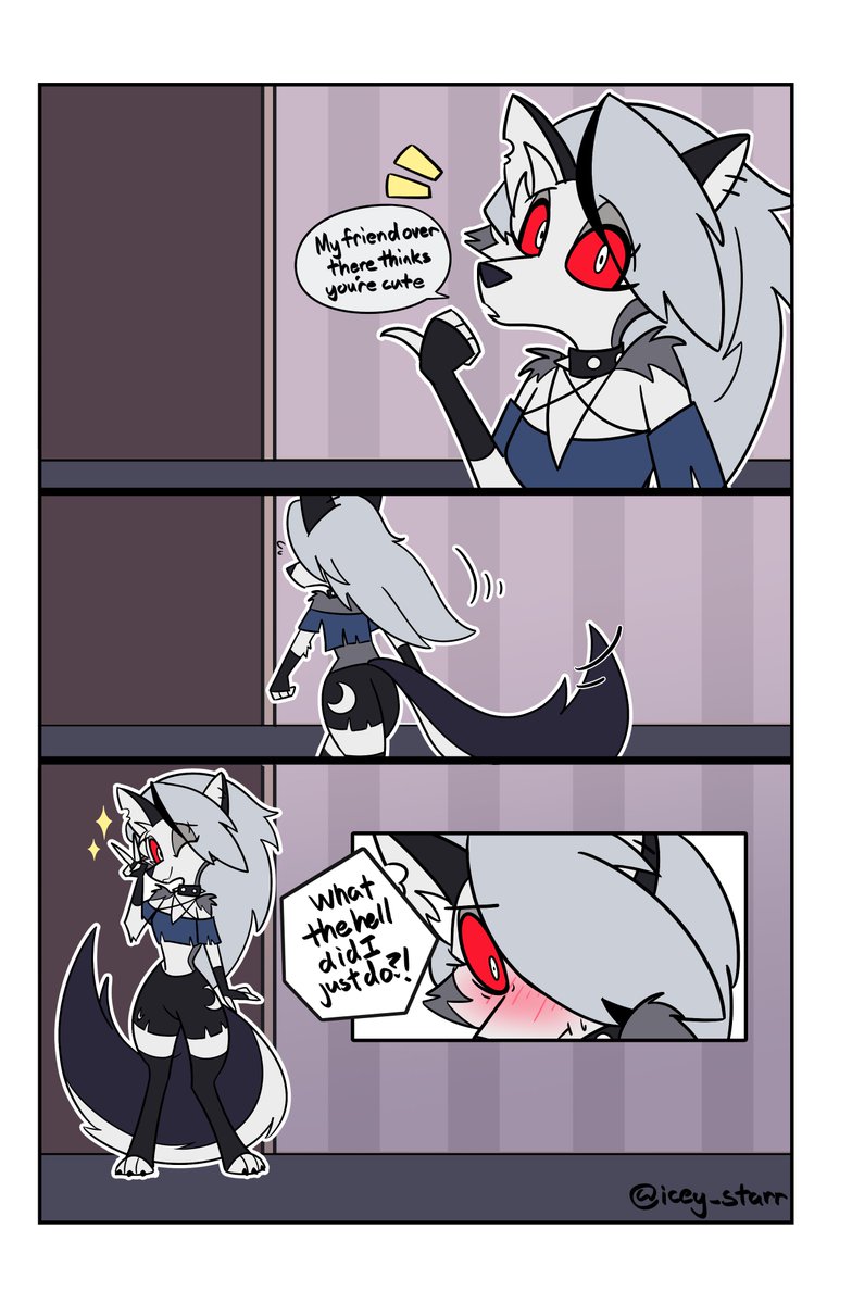 icey_Starr's tweet image. 🐺shooting her shot!

#loona #HelluvaBossFanart #HelluvaBossLoona