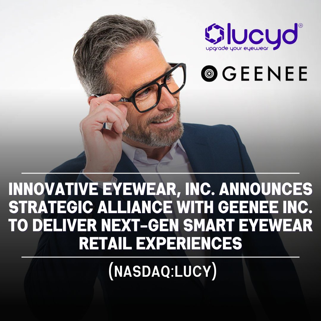 Skyline Corporate Communications Group, LLC (@skyline_ccg) on Twitter photo 🕶️<a href="/LucydEyewear/">Lucyd Eyewear</a> Announces Strategic Alliance with <a href="/GeeneeAR/">GEENEE</a> to Deliver Next-gen Smart Eyewear Retail Experiences
<a href="/LucydEyewear/">Lucyd Eyewear</a> (<a href="/Nasdaq/">Nasdaq</a>: $LUCY; $LUCYW), the trailblazers behind <a href="/ChatGPTapp/">ChatGPT</a>-enabled smart eyewear under the Lucyd®, <a href="/nautica/">Nautica</a>, <a href="/eddiebauer/">Eddie Bauer</a>, and <a href="/Reebok/">Reebok</a> brands, has 🕶️<a href="/LucydEyewear/">Lucyd Eyewear</a> Announces Strategic Alliance with <a href="/GeeneeAR/">GEENEE</a> to Deliver Next-gen Smart Eyewear Retail Experiences
<a href="/LucydEyewear/">Lucyd Eyewear</a> (<a href="/Nasdaq/">Nasdaq</a>: $LUCY; $LUCYW), the trailblazers behind <a href="/ChatGPTapp/">ChatGPT</a>-enabled smart eyewear under the Lucyd®, <a href="/nautica/">Nautica</a>, <a href="/eddiebauer/">Eddie Bauer</a>, and <a href="/Reebok/">Reebok</a> brands, has