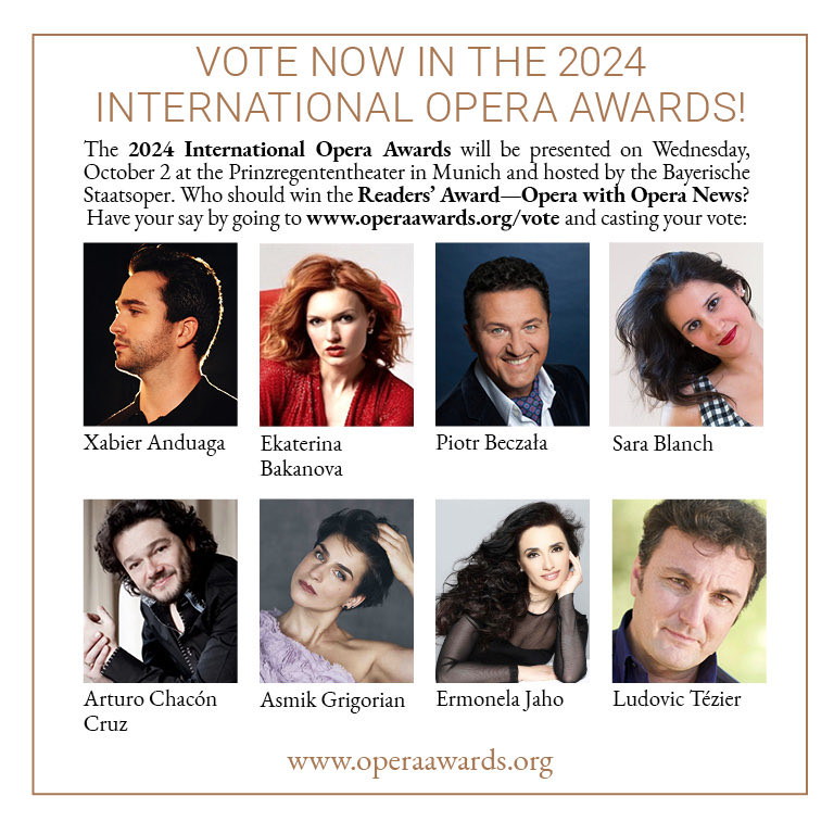 Voting has now opened for the Readers’ Award—Opera with Opera News at the International Opera Awards ⁦<a href="/TheOperaAwards/">The Opera Awards</a>⁩. Cast your vote now! operaawards.org/vote/