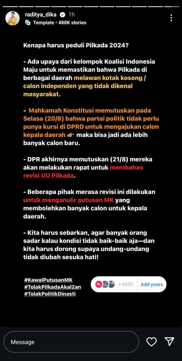 Bahkan Raditya Dika sampai ikut bersuara 👊🏾💥