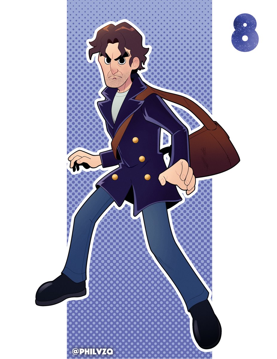 The Eighth Doctor 
First Appearance: Doctor Who (Film) (1996)
#DoctorWho #DoctorWhoFanart <a href="/bbcdoctorwho/">Doctor Who</a> <a href="/DoctorWho_BBCA/">Doctor Who on BBC America</a>