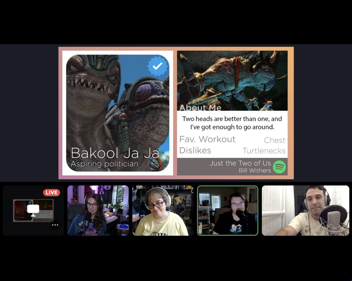 JavierPrusky's tweet photo. ¡Ay, caramba! I had to be savage to my own baby on Video Game Tinder on @bloodgodpod charity for @TransLifeline 🙈
Would you swipe left or right to #BakoolJaJa ?
#ffxiv #tinderfails https://t.co/R7UXuhp8bb