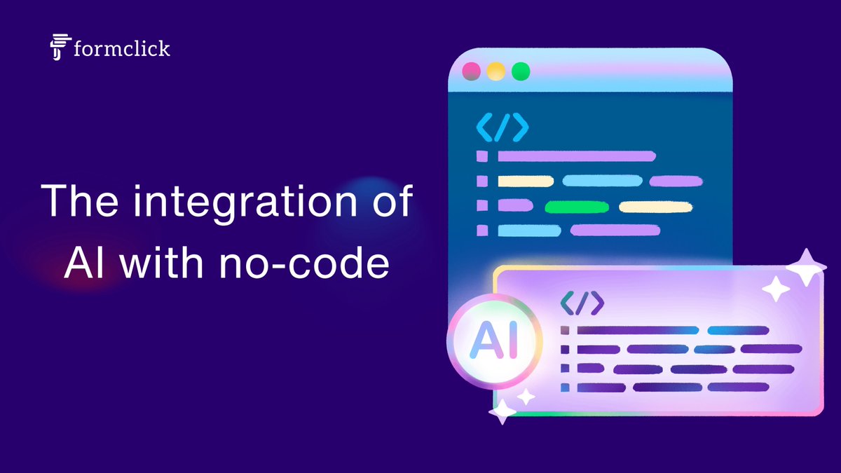 formclickoff's tweet image. Unlock the potential of AI without writing a single line of code. The future is all about empowering everyone to create smart solutions.
#formclick #nocode #ai #integration
Visit our website at formclick.io
