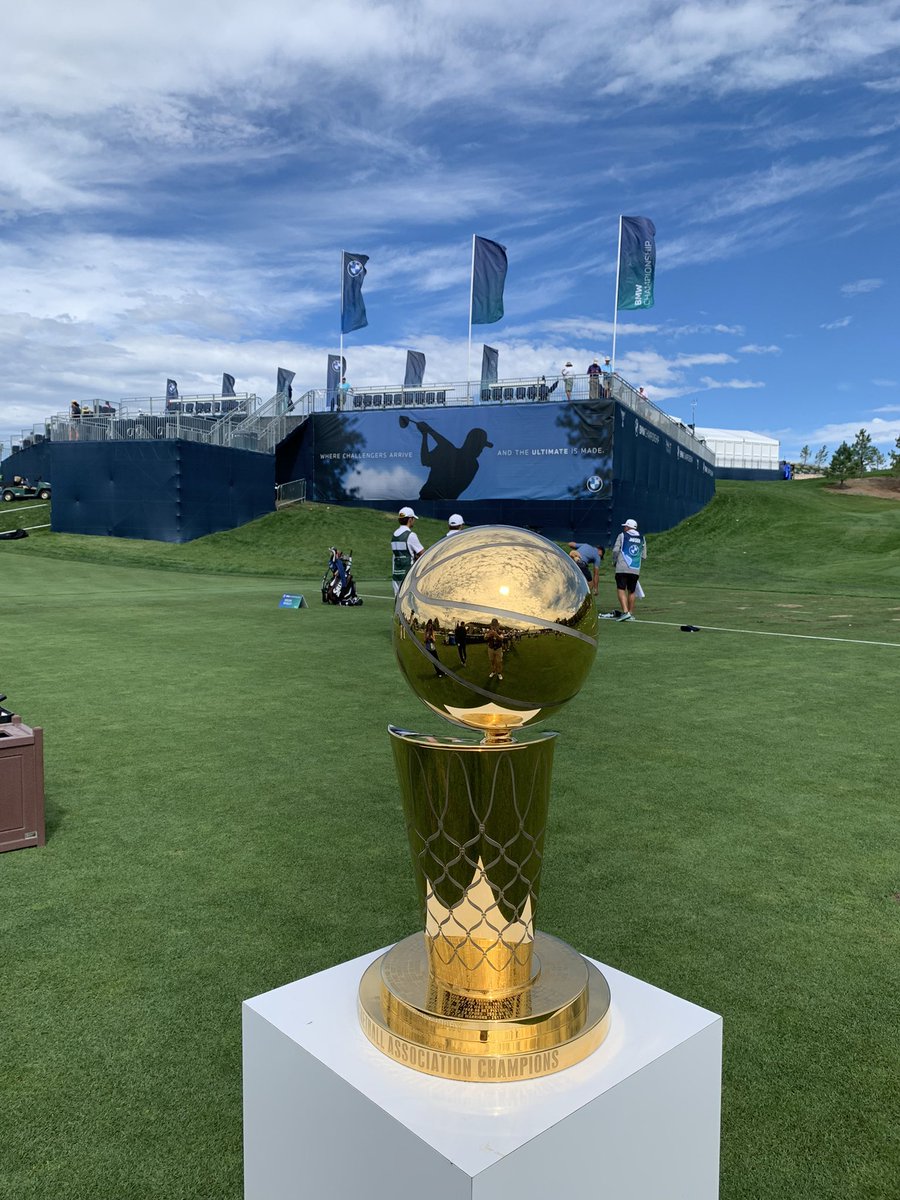 Among the many sports icons here on the driving range is none other than the Larry O’Brien Trophy 🏆
#BMWChampionship