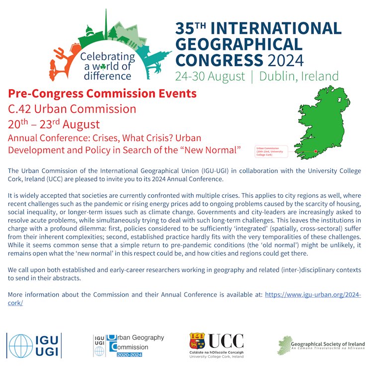 @IGC2024Dub (@igc2024dub) on Twitter photo <a href="/UCD_Geography/">UCD Geography</a>’s Prof <a href="/niamhmcherry/">🇺🇦 Niamh Moore Cherry 🇺🇦</a> has made the journey down to @NewGeographyUCC to welcome <a href="/IGU_Online_/">International Geographical Union - IGU</a> Commission pre-congress conference attendees to the real capital, with 4 Commisions gathering there ahead of #igc2024dub ❤️🤍 <a href="/UCD_Geography/">UCD Geography</a>’s Prof <a href="/niamhmcherry/">🇺🇦 Niamh Moore Cherry 🇺🇦</a> has made the journey down to @NewGeographyUCC to welcome <a href="/IGU_Online_/">International Geographical Union - IGU</a> Commission pre-congress conference attendees to the real capital, with 4 Commisions gathering there ahead of #igc2024dub ❤️🤍