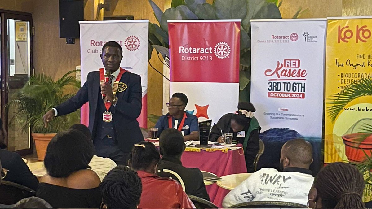 RotaractD9213's tweet image. "I urge you all to invest in knowledge so that as you are telling people #ItsTimeToJoinRotaract, you can equally have a 360-degree conversation about it with them." — Simeo Ssebukulu, District Rotaract Representative (DRR)

#DRRSimeo | @RACBukoto