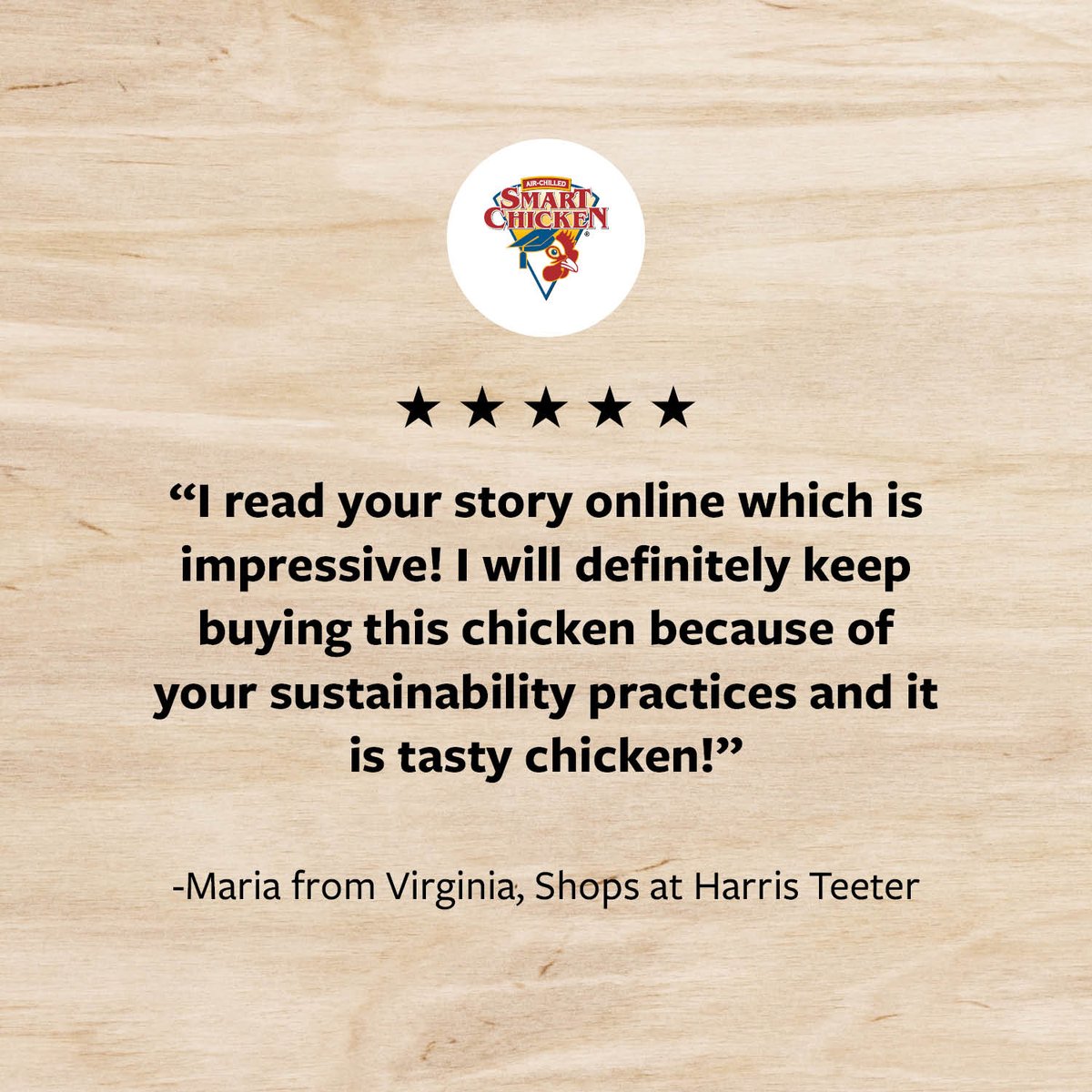 SmartChicken's tweet image. The truth is, customers care deeply about the quality and sustainability of the products they buy. That’s why we're dedicated to maintaining the highest standards in the industry.