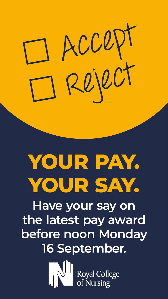 Have you had your say on the 5.5% pay award yet? It's quick to vote online, find out more and have your say today: bit.ly/4cfMDDX