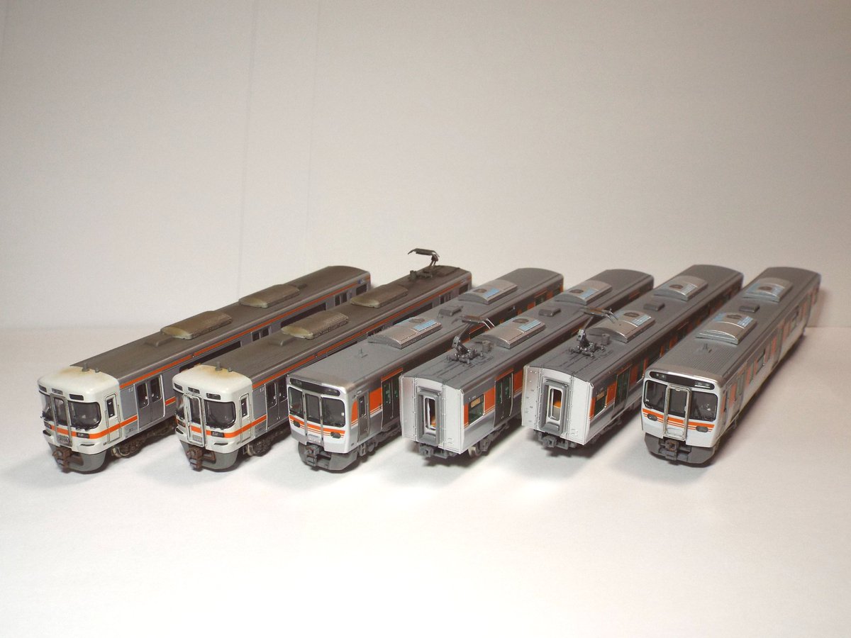 TOMIX 315系3000番台 静シスU1編成 KATO 313系300番台 静シスK3編成 6