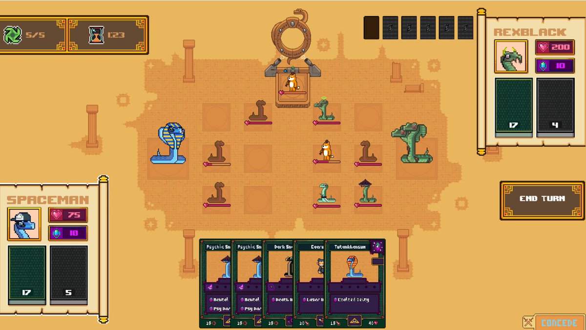 Just playtested the <a href="/solsneks/">The Sneks</a> game with <a href="/Rex__Black/">Rex Black (DKS) 🧱</a> thanks for taking the time &amp; all the great feedback🤝