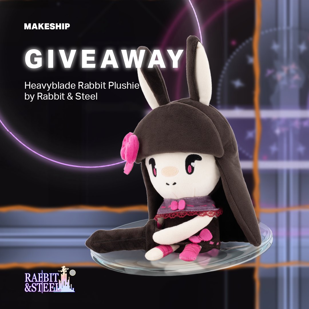 rabbitandsteel's tweet photo. Makeship extended the Heavyblade Plushie campaign by an extra week!  There's still time to get a smiling rabbitgirl shipped right to your door.

We're also giving one away!!  To enter:

Follow @rabbitandsteel 
Follow @Makeship 
Retweet this post

Good luck!! https://t.co/fYjZIeDMBH