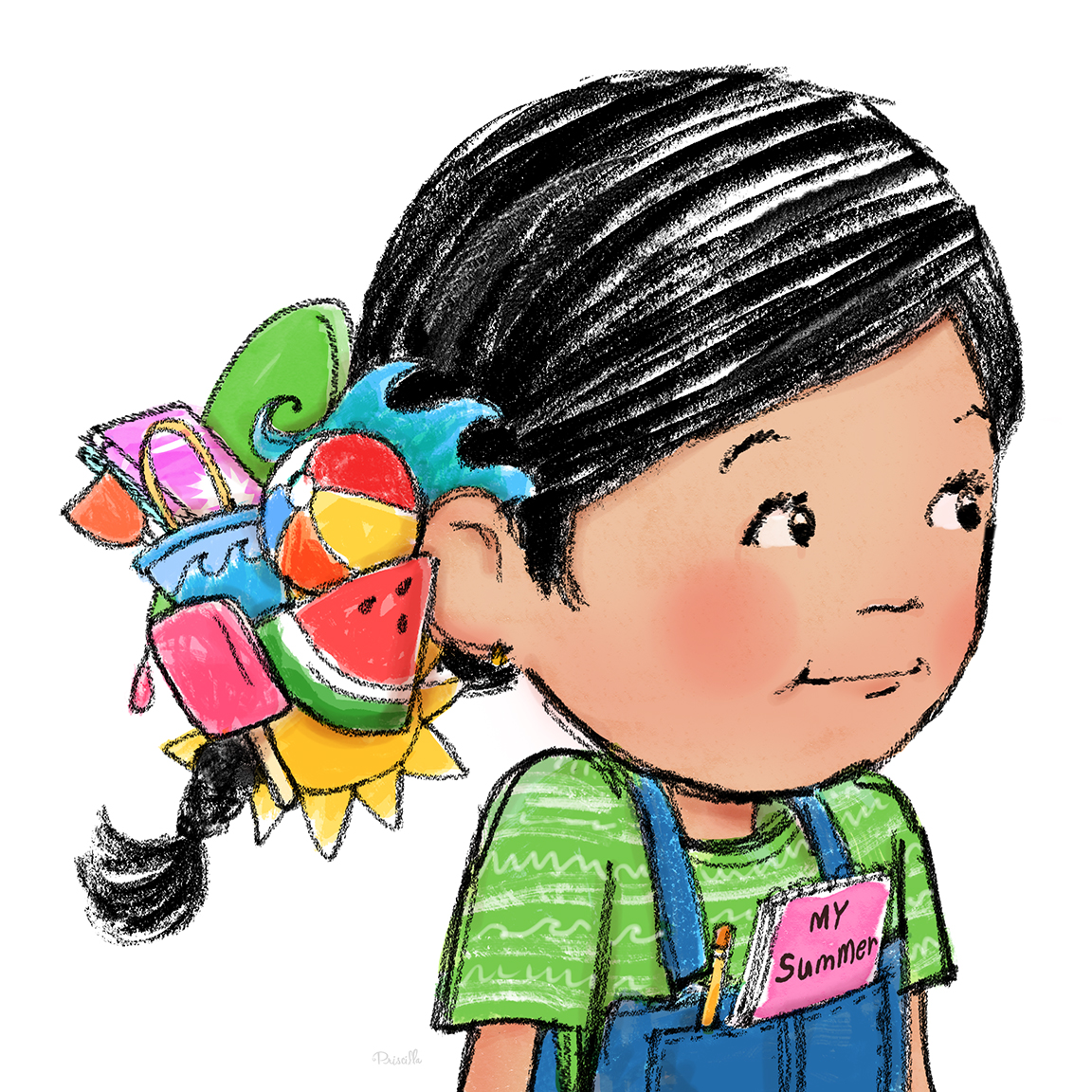 PriscillaDesign's tweet photo. Summery memories...#summertime #kidlitart @the_cat_agency https://t.co/5AyHvTfIYv