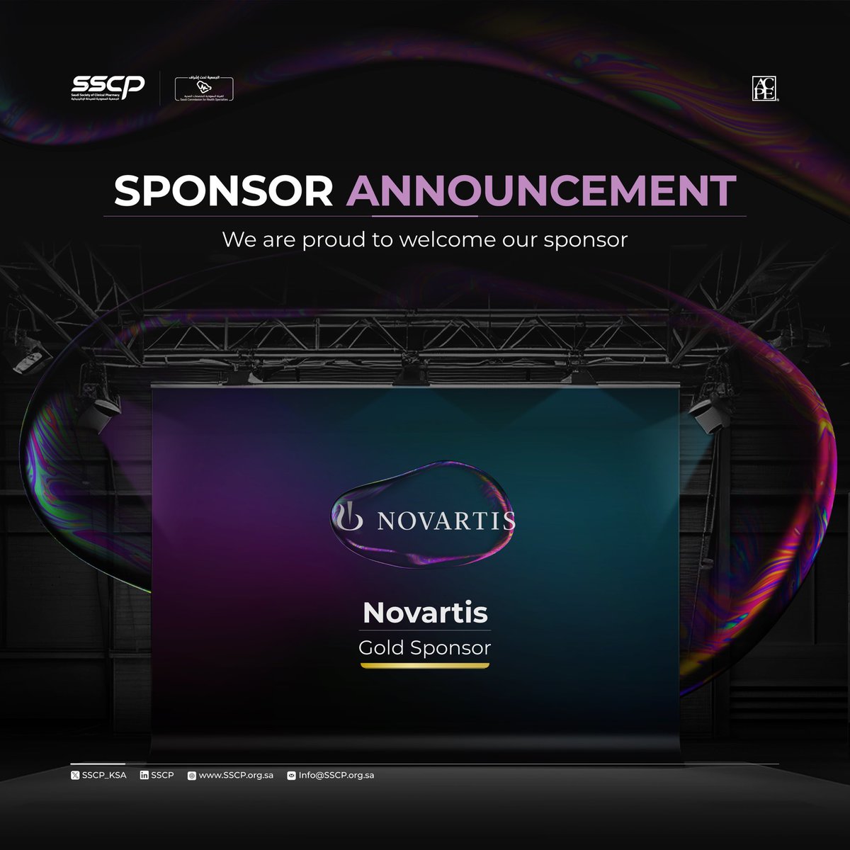 SSCP_KSA's tweet photo. Excited to have Novartis to join us as a Gold  Sponsor! ✨

Register Now | https://t.co/3HZzV4x0zt 

#SSCP24 https://t.co/prP9pWuAGF