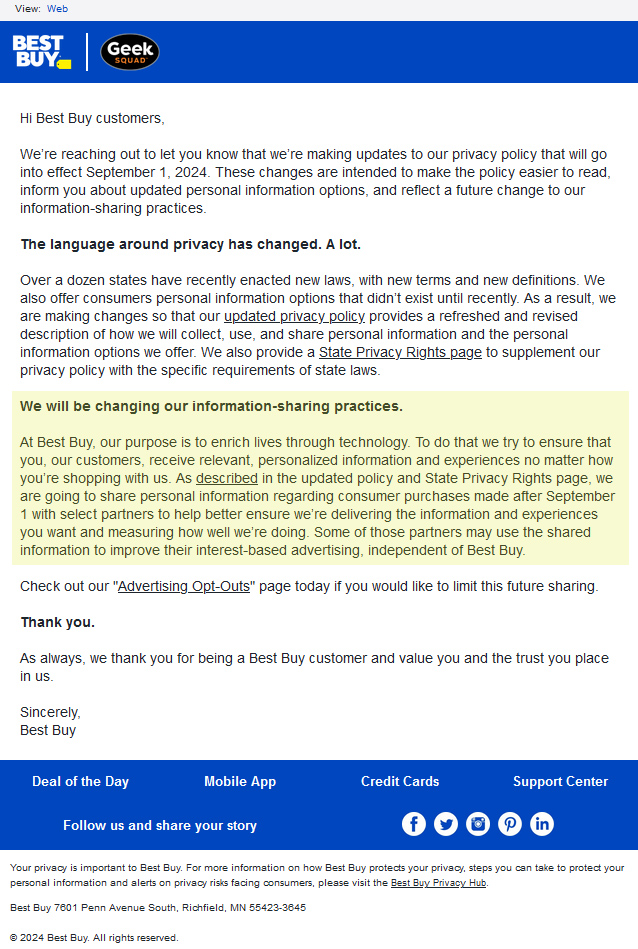 BootOnce's tweet image. BestBuy trying to make it seem like they are doing you a favor by sharing all of your information with other vendors. Boot Once is committed to keeping your information safe. No opt out required. . . opt in required.  The way it should be.