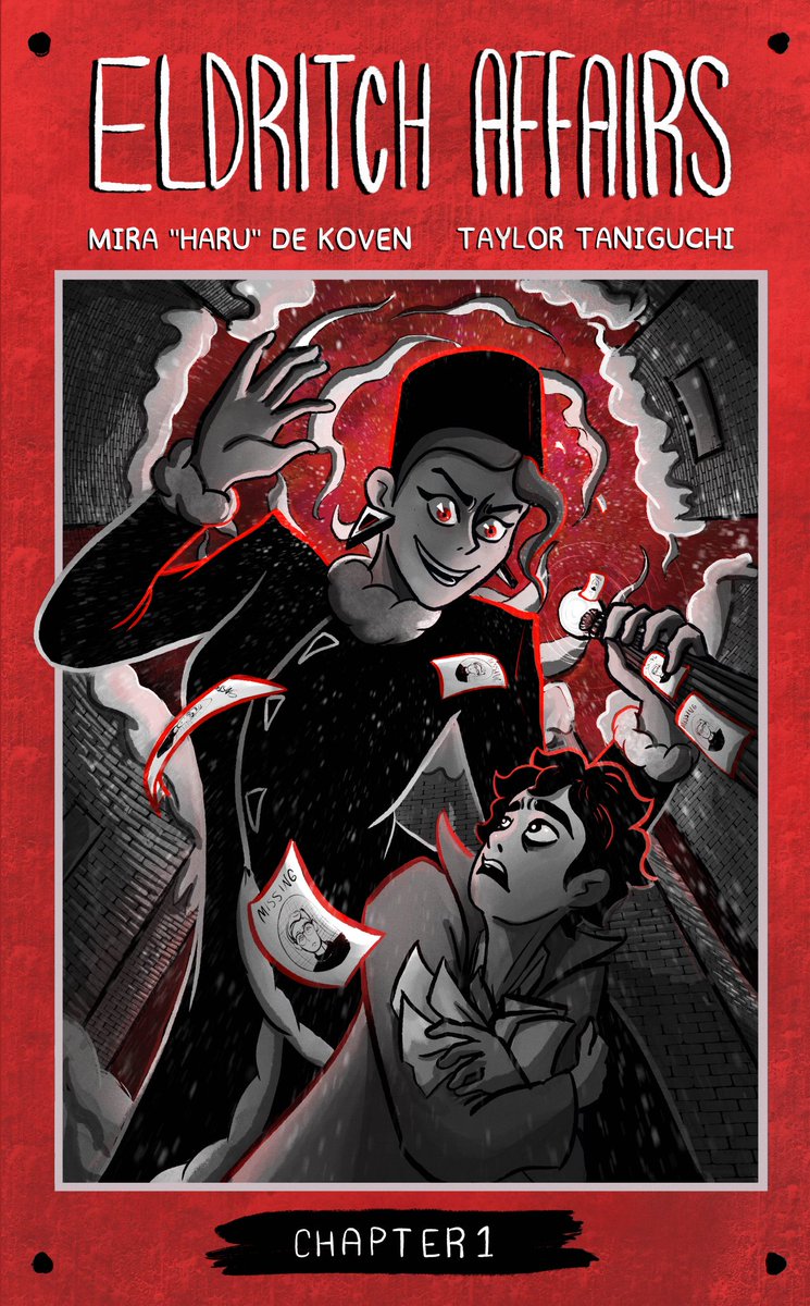 Harumirart's tweet photo. Chapter 1 of my webcomic is out :) I created it with my best friend. It's spooky and fun! Read it here >> https://t.co/9p1ED28JFX https://t.co/0GHhRKGwvR