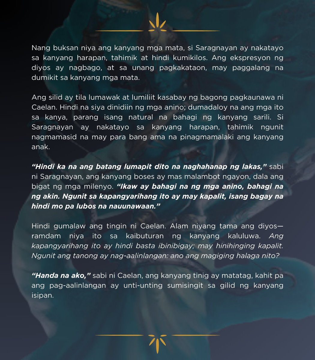 ㅤ

ㅤㅤㅤㅤㅤㅤ𝕮𝖔𝖓𝖘𝖔𝖗𝖙 𝖔𝖋 𝖙𝖍𝖊 𝕹𝖎𝖌𝖍𝖙ㅤ
ㅤ                             Kabanata XXI
ㅤ                            #EnigmaPlots

ㅤ