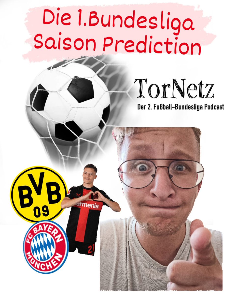 TorNetz98's tweet photo. 2Tage vor Saisonstart gibt #TorNetz auch seinen Senf dazu & prognostiziert die neue #Bundesliga-Saison 2024/2025. #fcbayern #bayerleverkusen #bundesligaprediction #vfbstuttgart #rbleipzig #fussball #fußball
Der Link zum Video: ⤵️
https://t.co/jjDMbCrWqj https://t.co/WTCGAOBVV4