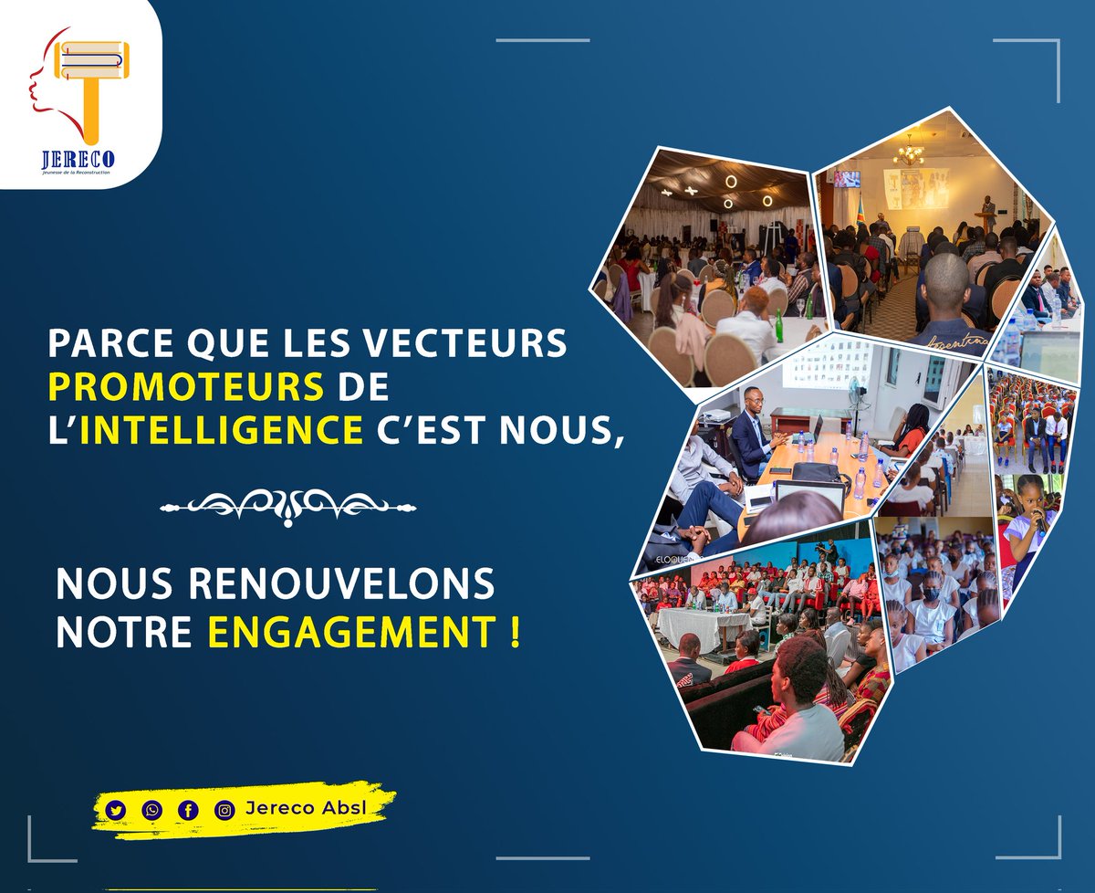 L'intelligence est ce qui crée, innove, construit et gouverne.
Nous ne pouvons la laisser orpheline.
Et puisque nous avons reçu la mission d'en être promoteurs, nous renouvelons notre engagement.

#We're_back !
#Le_Retour !
