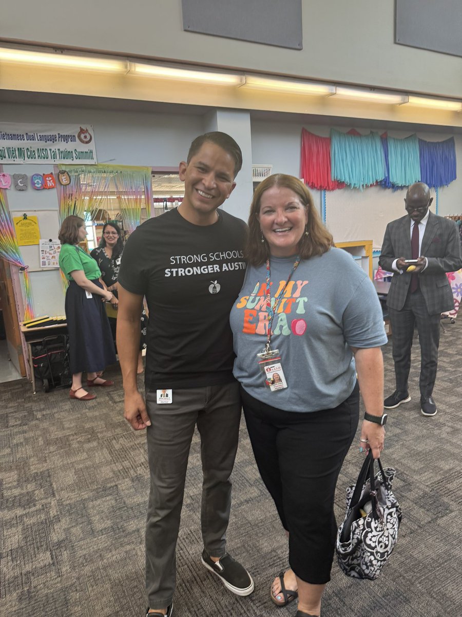Our amazing Austin ISD counselor of the year Lisa Adams at @summitteagles!