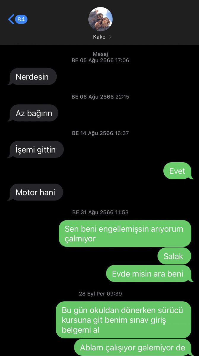 Sevgi dolu SMS’ler