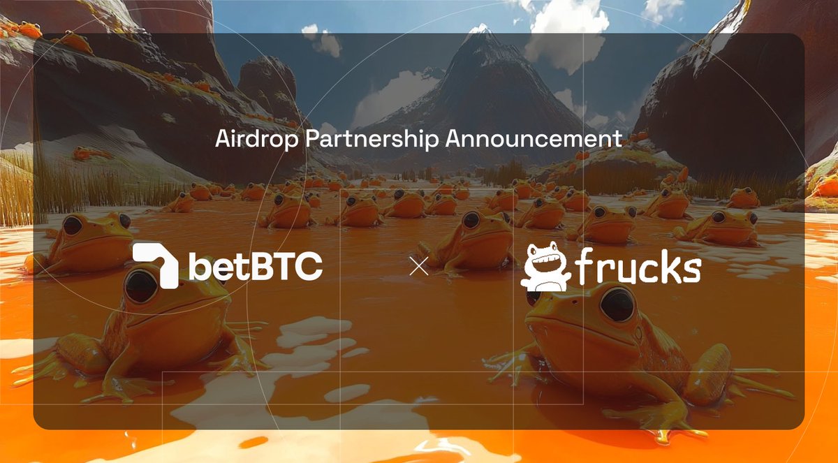 Announcement: Airdrop Partner 9

We love Ordinals and this time we’re headed to the swamps to join the frogs from <a href="/frucksBTC/">frucks</a>.

Long Live Ordinals and the iconic frog culture.

Let’s keep building. 🐸🥠