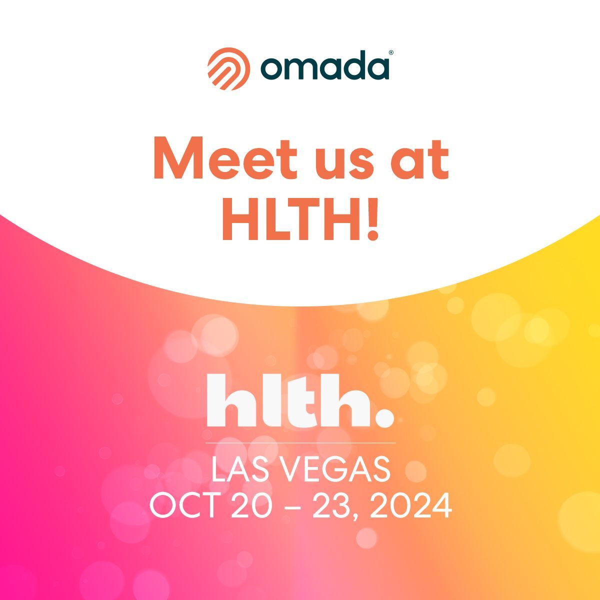 omadahealth's tweet image. We’re going to #HLTH! What will we be up to? 
⭐ CMO @DrJasik will be speaking!
⭐ Come visit our booth!
⭐ Or schedule a meeting with our team at our dedicated meeting pod. 

Will we see you at HLTH? Contact us here: buff.ly/46swKJd