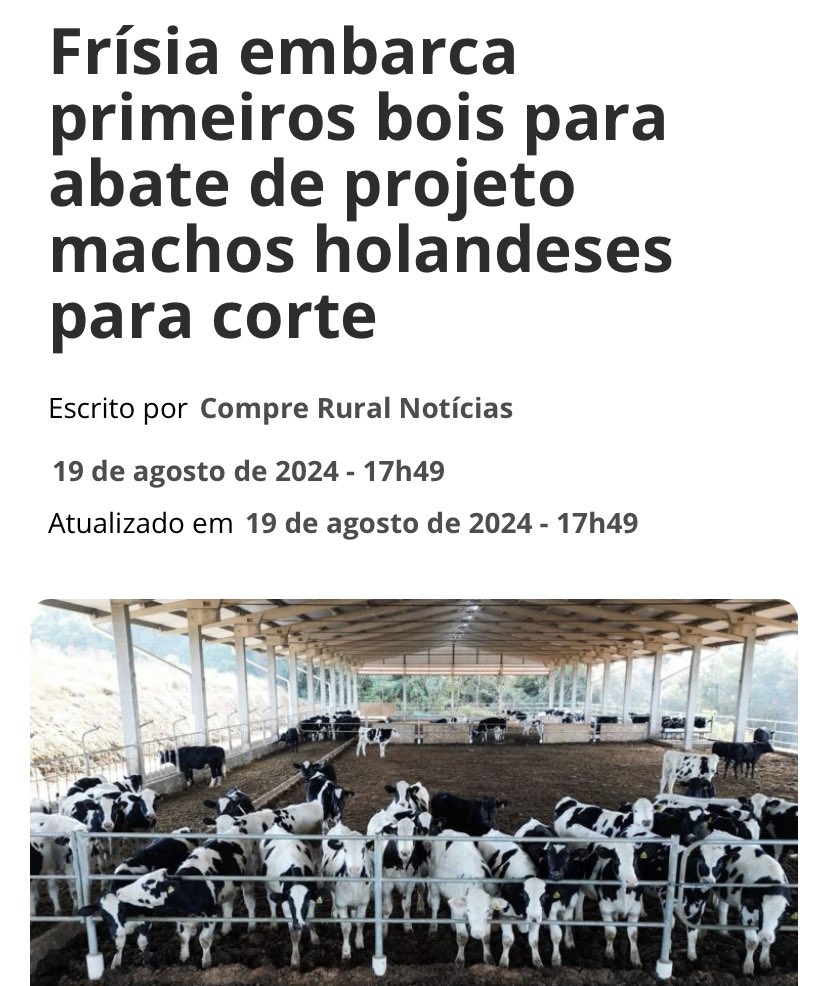 Matéria bacana do amigo <a href="/comprerural/">Compre Rural 🌱</a> . Ótima oportunidade pro pessoal do leite agregar valor nos machinhos