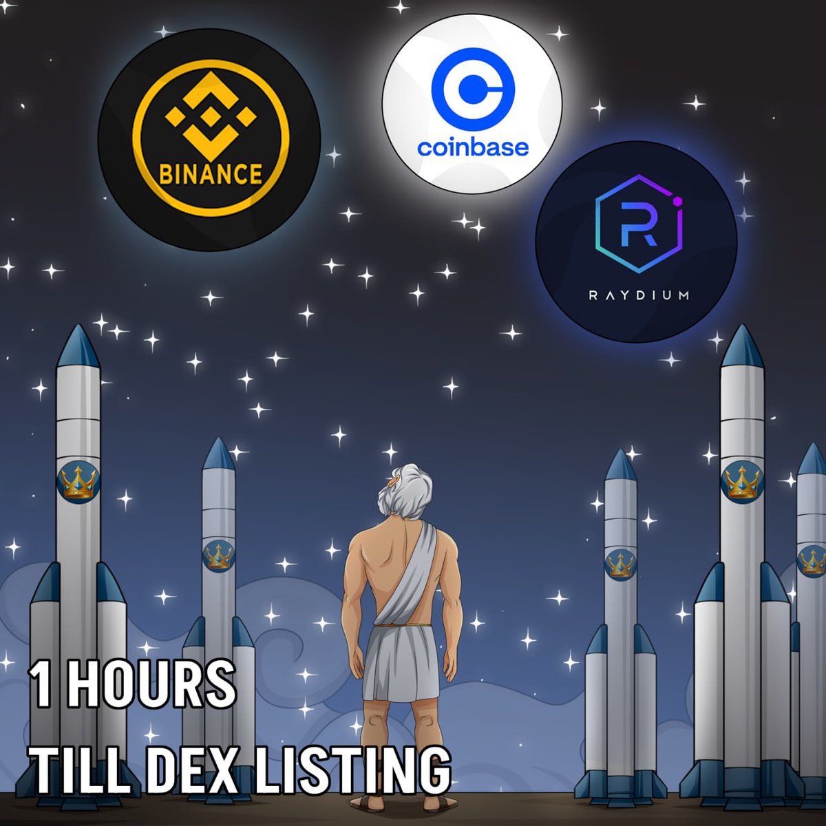 THE FINAL HOUR... 🔜

...Until lift-off, of course!

We're setting our sights on the moon, and are about to blast all engines.

❗️ Refresh that website, turn the Telegram and Twitter notifications on and let's get properly HYPED for launch!