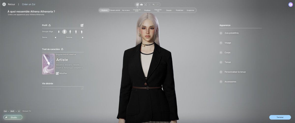 Athenaerys_x's tweet image. My zoi🖤 So excited for the game to come out! #inZOI #KRAFTON #LifeSimulation #steam