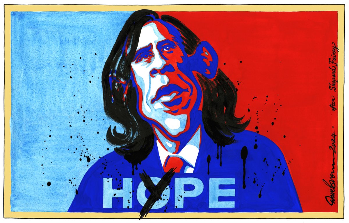 Dave Brown (@davebrowntoons) on Twitter photo Tomorrow's <a href="/Independent/">The Independent</a> cartoon... #Obama #BarackObama #KamalaHarris #DemocraticConvention #DNC #DNC2024CHICAGO #PresidentialElection #USPresidentialElection Tomorrow's <a href="/Independent/">The Independent</a> cartoon... #Obama #BarackObama #KamalaHarris #DemocraticConvention #DNC #DNC2024CHICAGO #PresidentialElection #USPresidentialElection