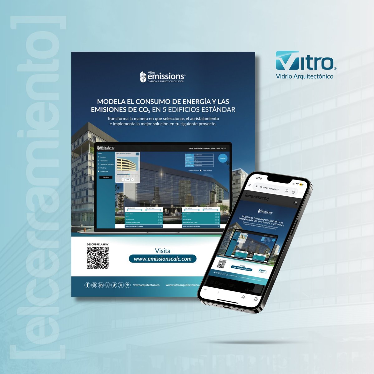 ElCerramiento's tweet photo. Anunciantes revista [elcerramiento] edición 44

@VitroVidrioArq 
“Vitro Emissions, carbon &amp; energy calculator” Modela el consumo de energía y las emisiones de co2 en 5 edificios estándar.

¿Anúnciate en la revista! 👇
https://t.co/ILmqP6i5c5 https://t.co/PUiPxdvN2G