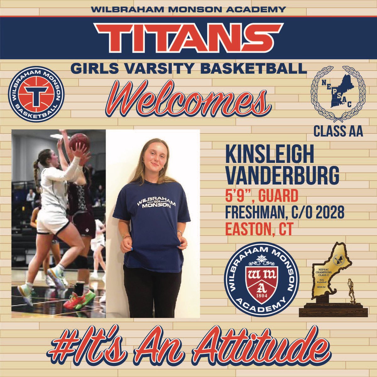 WMA Girls Hoops (@wmagirlshoops) on Twitter photo Midweek means WE are introducing OUR third new incoming TITAN today, Ms. Kinsleigh Vanderburg!
Kins plays the game with a determined toughness, makes & creates plays, she is a KNOCKDOWN shooter, & a ballhawk defender! And of course, the twin power! <a href="/KinsleighV11/">Kinsleigh Vanderburg</a> #TitanSisterHood Midweek means WE are introducing OUR third new incoming TITAN today, Ms. Kinsleigh Vanderburg!
Kins plays the game with a determined toughness, makes & creates plays, she is a KNOCKDOWN shooter, & a ballhawk defender! And of course, the twin power! <a href="/KinsleighV11/">Kinsleigh Vanderburg</a> #TitanSisterHood